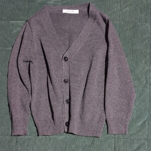 Charcoal Kids Cardigan Sweater